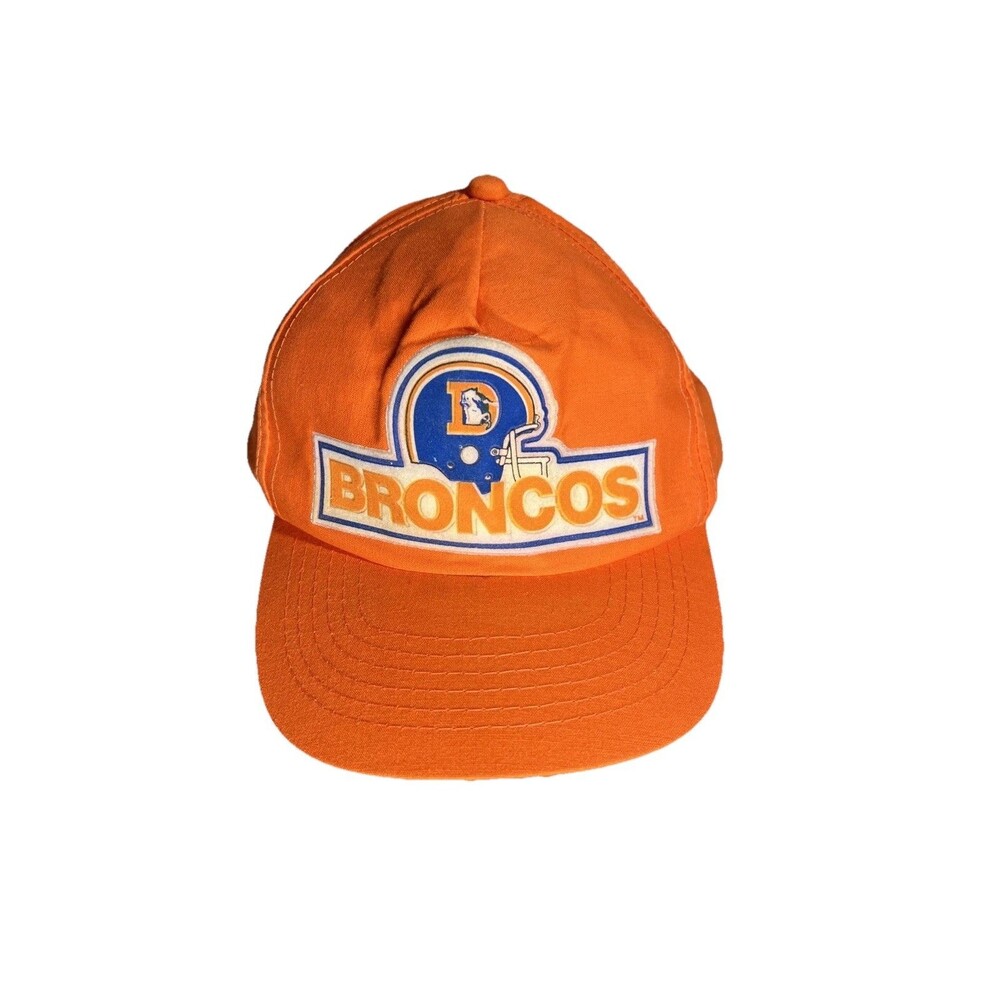 Vintage Orange Denver Broncos Snapback NFL Licensed Drew Pearson Hat Cap Korea